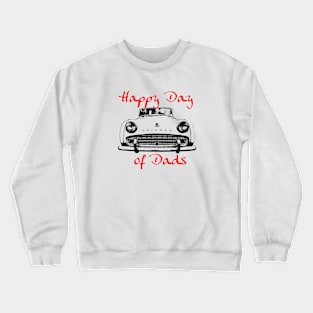 Father's Day 1950s Triumph TR3 classic car Day of Dads Crewneck Sweatshirt